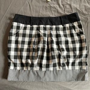 C Luce bubble mini skirt L gingham